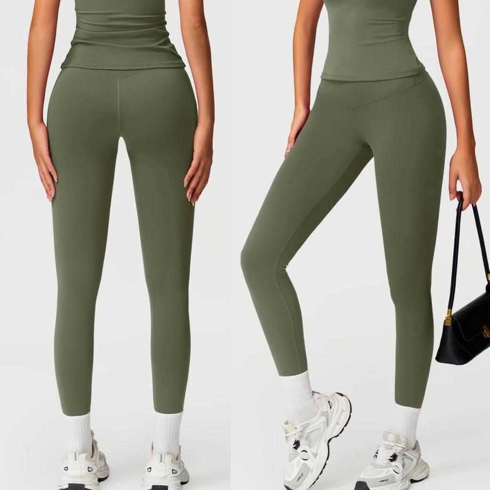 Olive Green Women's Leggings